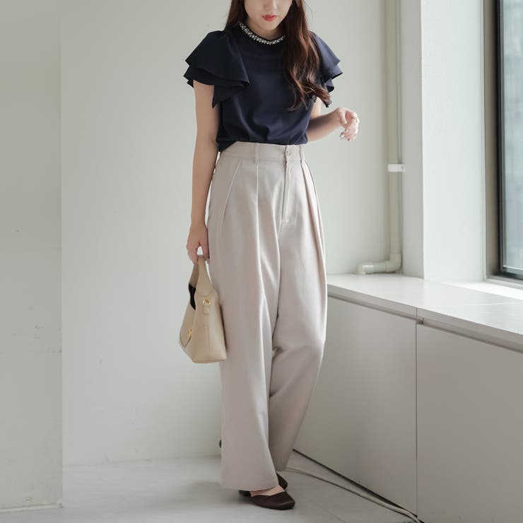 衿ビジューラッフルブラウス | RMAF　NICE CLAUP / OLIVE des OLIVE | 詳細画像22 