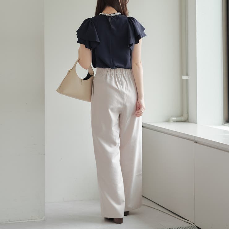 衿ビジューラッフルブラウス | RMAF　NICE CLAUP / OLIVE des OLIVE | 詳細画像24 