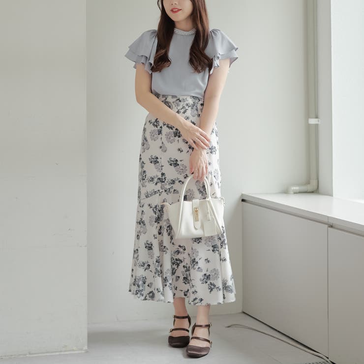 衿ビジューラッフルブラウス | RMAF　NICE CLAUP / OLIVE des OLIVE | 詳細画像5 