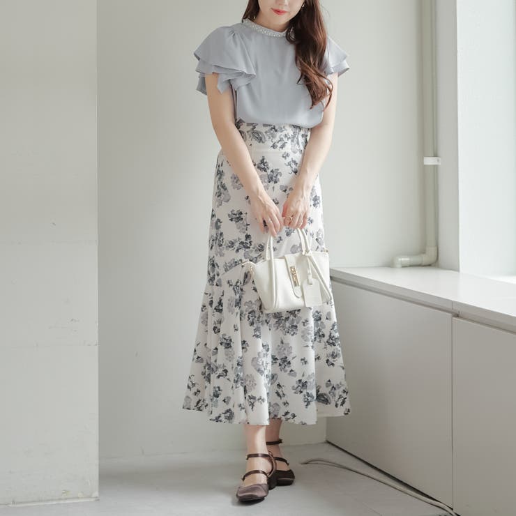 衿ビジューラッフルブラウス | RMAF　NICE CLAUP / OLIVE des OLIVE | 詳細画像6 