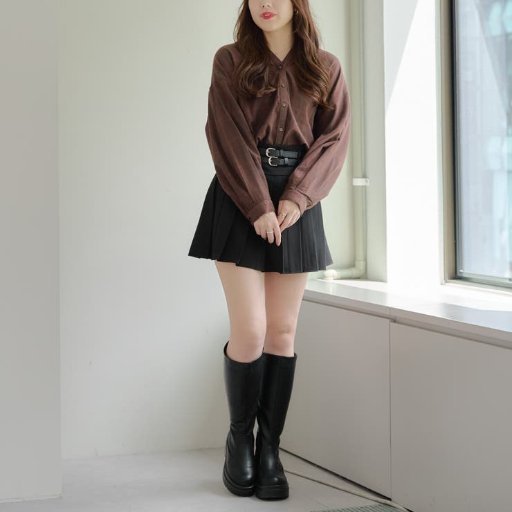 チェックたけのこタックブラウス[品番：OLOW0014347]｜RMAF NICE