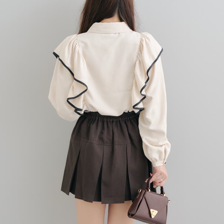 パイピングフリルブラウス[品番：OLOW0014430]｜RMAF NICE CLAUP