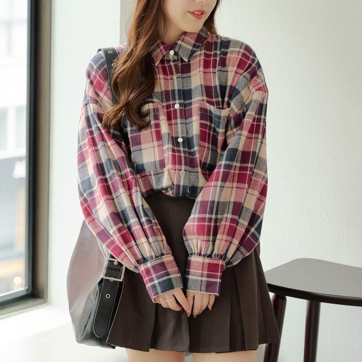 ドロストチェックシャツ[品番：OLOW0014349]｜RMAF NICE CLAUP / OLIVE