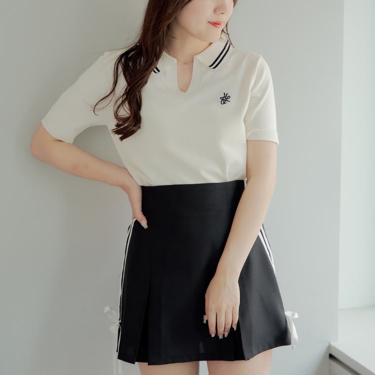 スキッパーポロニット | RMAF　NICE CLAUP / OLIVE des OLIVE | 詳細画像18 