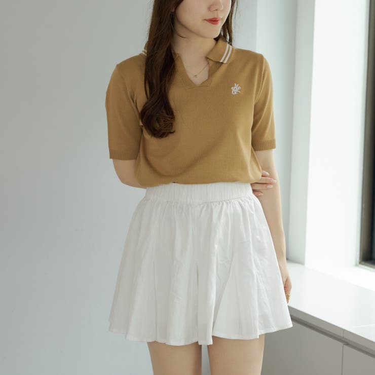 スキッパーポロニット | RMAF　NICE CLAUP / OLIVE des OLIVE | 詳細画像3 