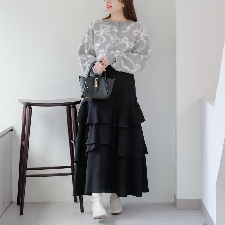 2WAYフェザーリボンカーディガン[品番：OLOW0014558]｜RMAF NICE CLAUP
