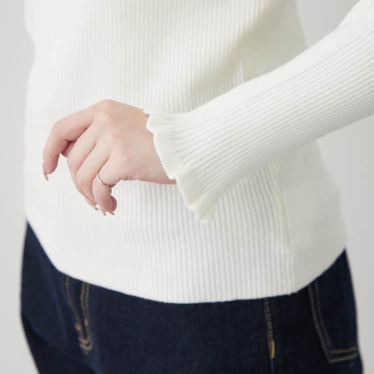 畦フリルリブニット[品番：OLOW0015114]｜RMAF NICE CLAUP / OLIVE des