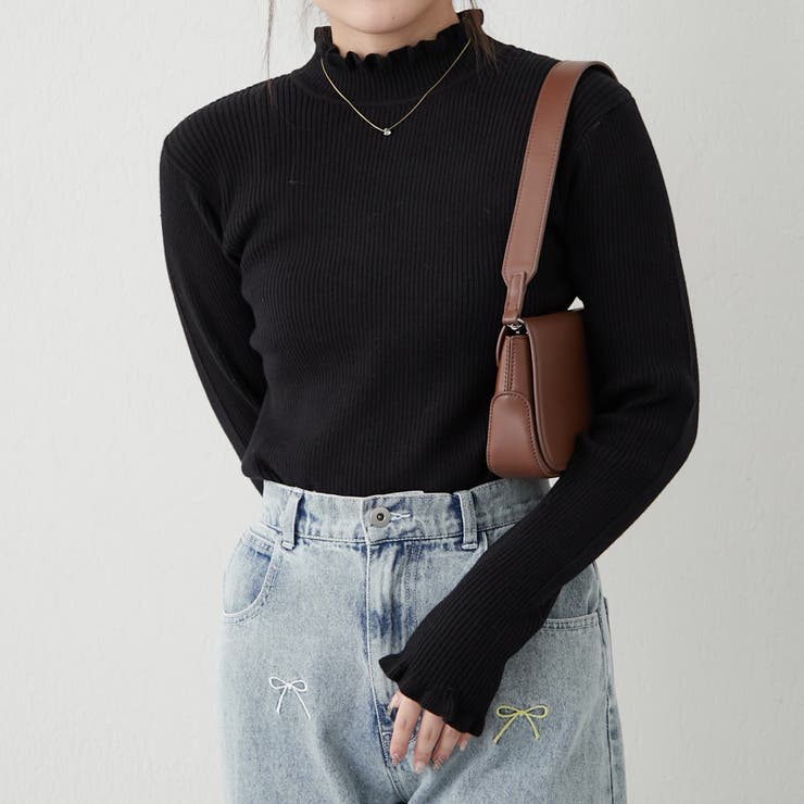 畦フリルリブニット[品番：OLOW0015114]｜RMAF NICE CLAUP / OLIVE des