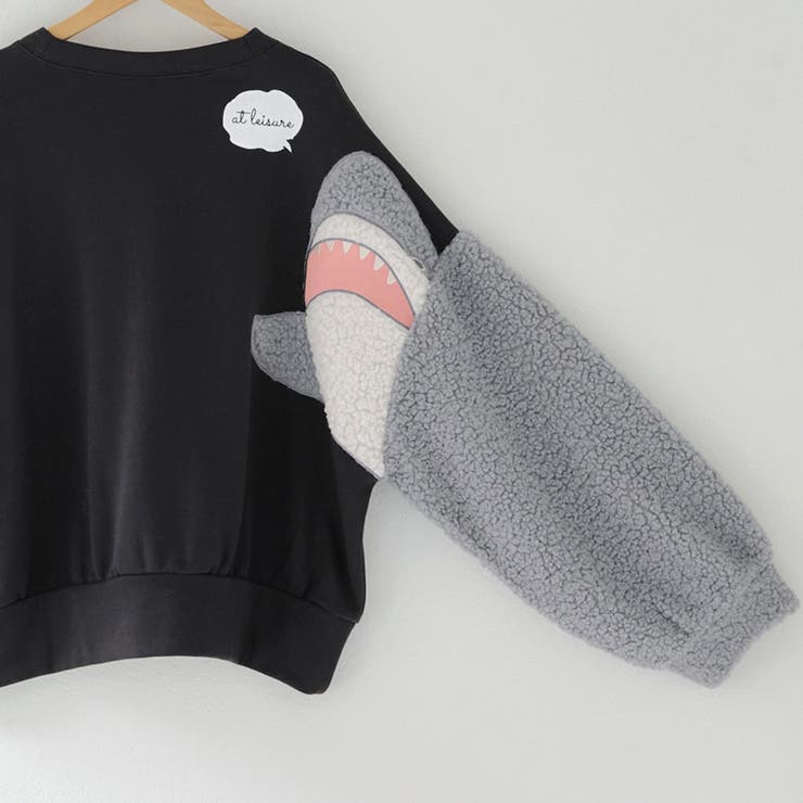 【大人気アニマルシリーズ】サメ片袖トレーナー | RMAF　NICE CLAUP / OLIVE des OLIVE | 詳細画像1 