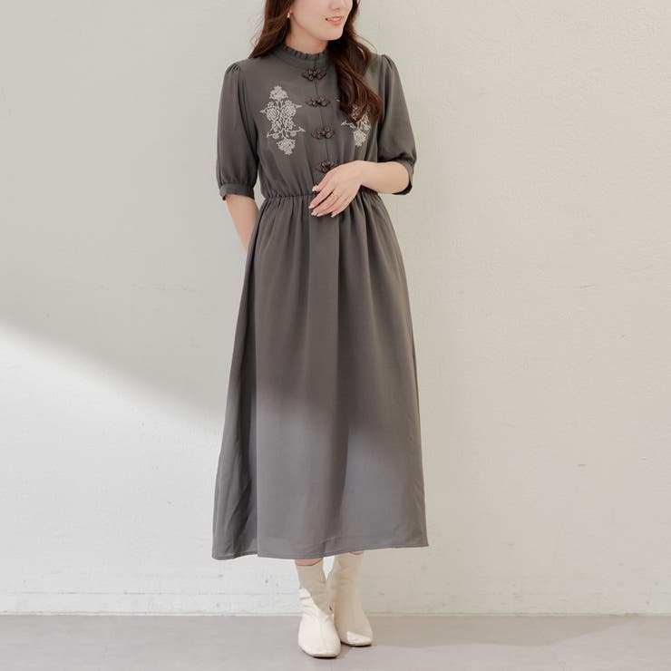 Ozz oneste / フリルチャイナワンピース Ozz oneste / フリルチャイナワンピース Ozz oneste -OP - closet