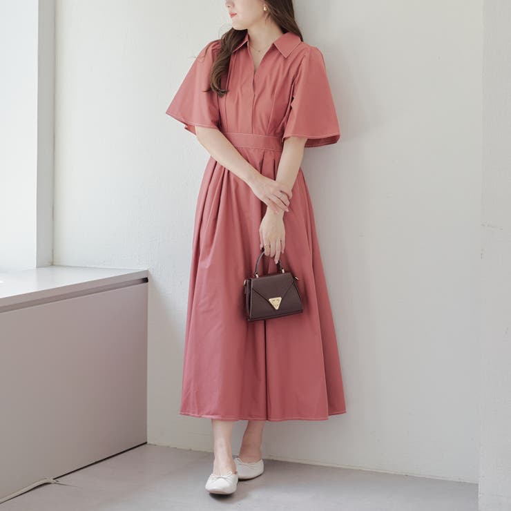 袖フレアスキッパーワンピ | RMAF　NICE CLAUP / OLIVE des OLIVE | 詳細画像6 