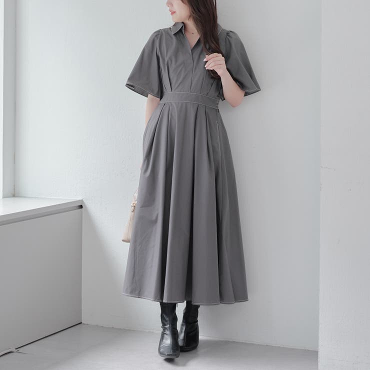 袖フレアスキッパーワンピ | RMAF　NICE CLAUP / OLIVE des OLIVE | 詳細画像18 