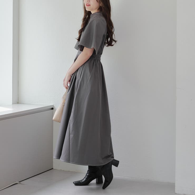 袖フレアスキッパーワンピ | RMAF　NICE CLAUP / OLIVE des OLIVE | 詳細画像20 