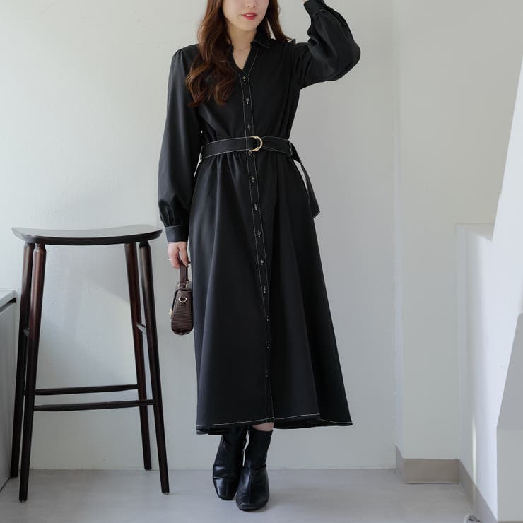 スキッパーシャツワンピース[品番：OLOW0014440]｜RMAF NICE