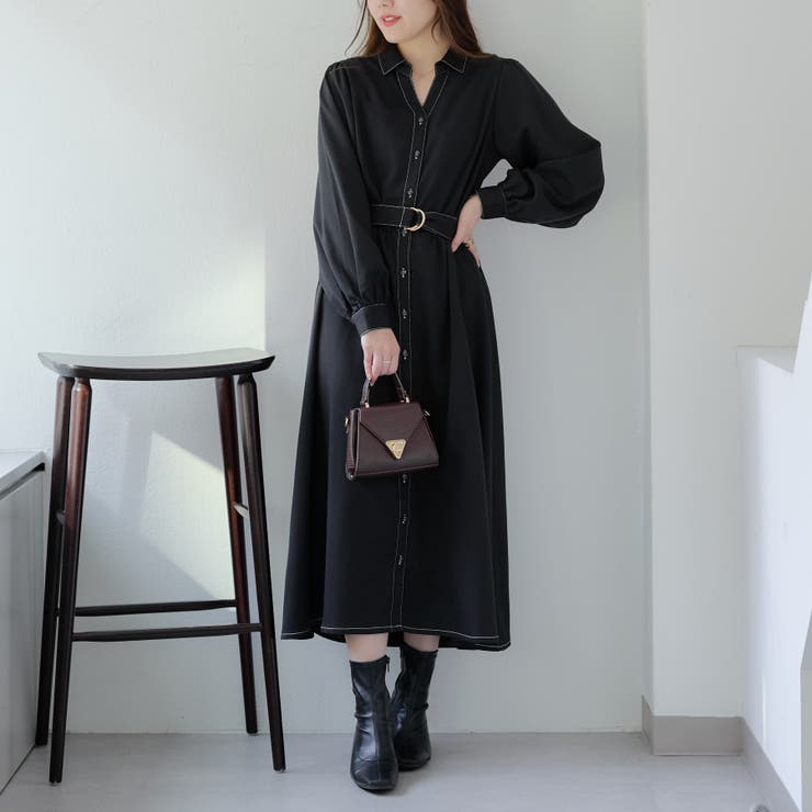 スキッパーシャツワンピース[品番：OLOW0014440]｜RMAF NICE CLAUP