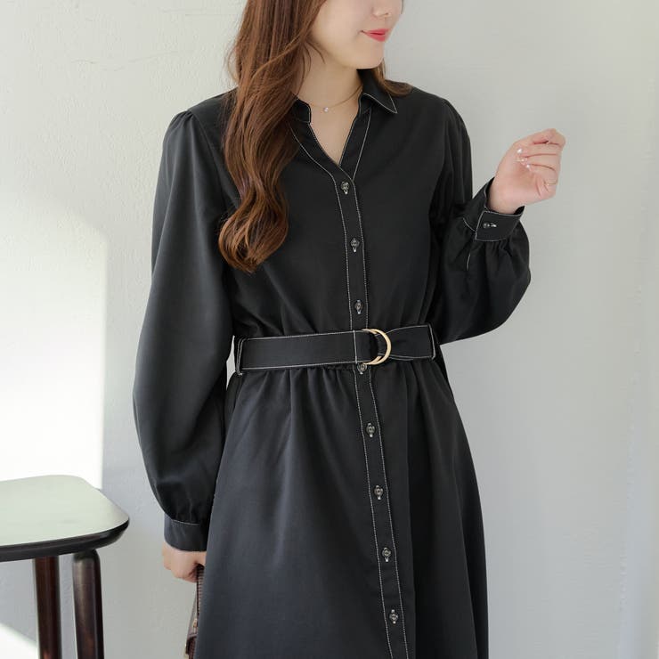 Scye × 1LDK シャツワンピース黒SHIRTDRESS
