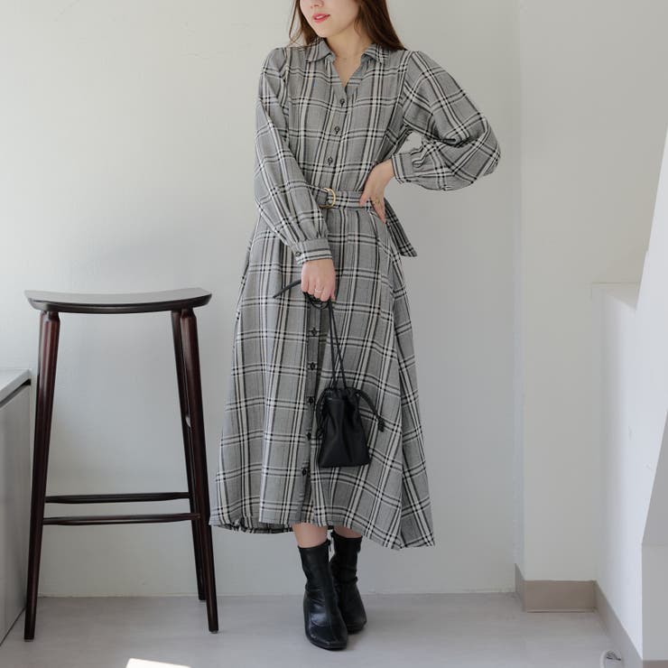 スキッパーシャツワンピース[品番：OLOW0014440]｜RMAF NICE