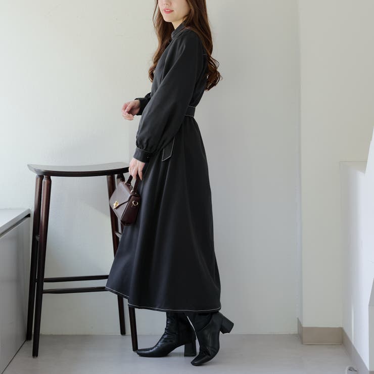 スキッパーシャツワンピース[品番：OLOW0014440]｜RMAF NICE