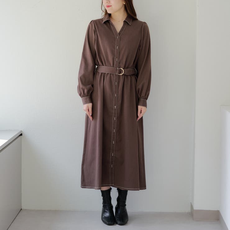 スキッパーシャツワンピース[品番：OLOW0014440]｜RMAF NICE