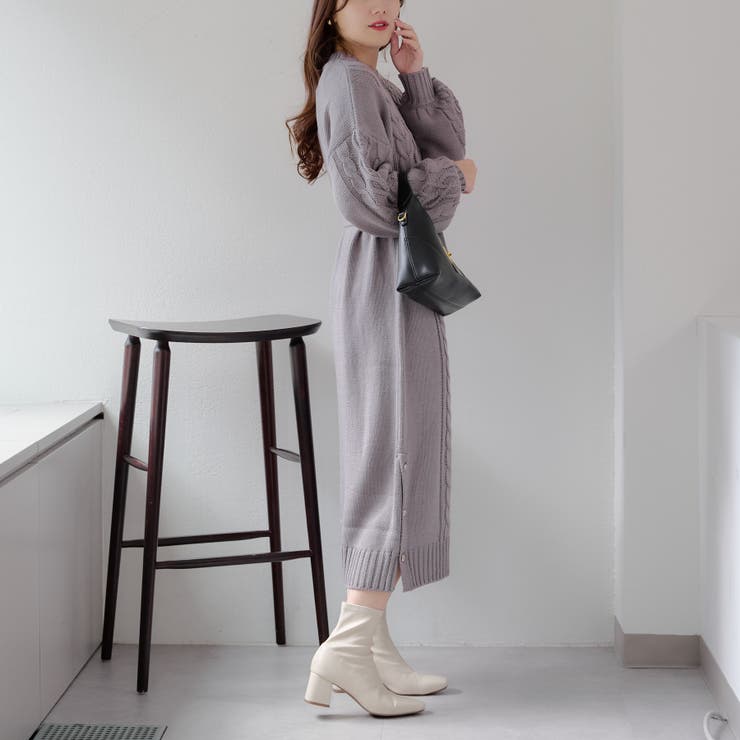 WILLSELECTION｜ケーブルニットワンピース | Rakuten Fashion