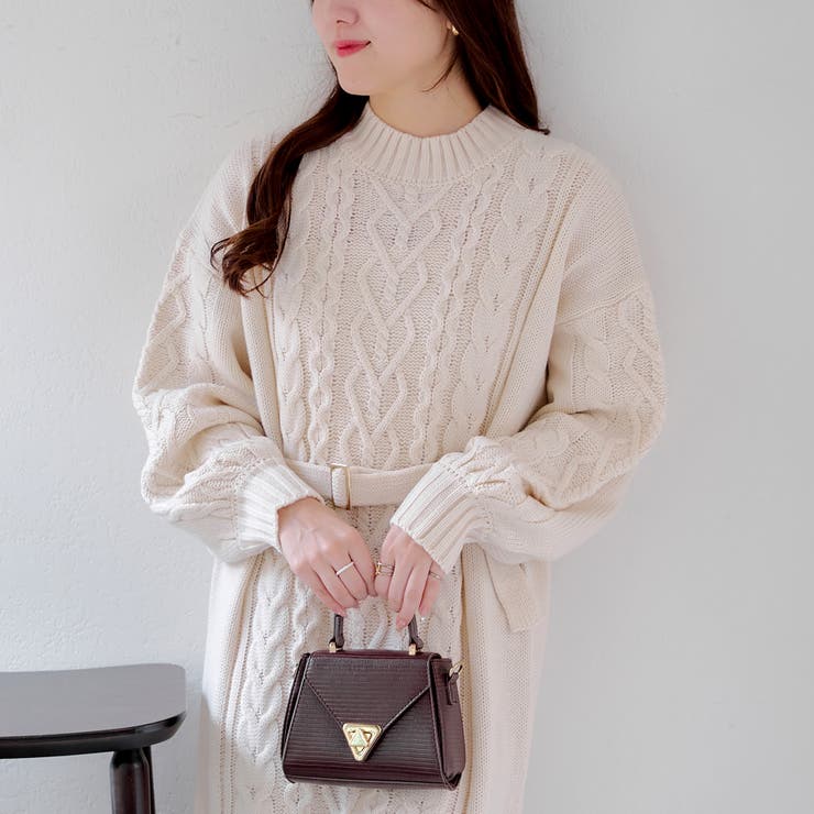 Web限定】ケーブルニットワンピース[品番：OLOW0014565]｜RMAF  
