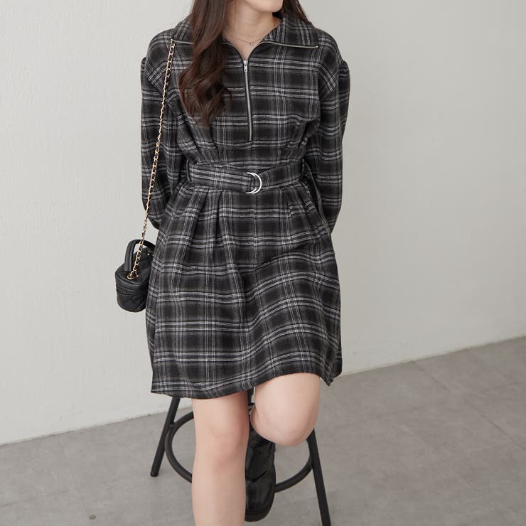 丈が選べる】ハーフZIPワンピース[品番：OLOW0014650]｜RMAF NICE