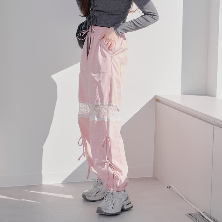 レースとリボンカーゴパンツ[品番：OLOW0015214]｜RMAF NICE