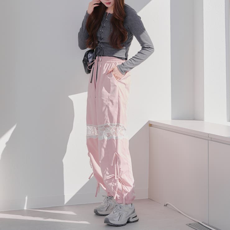 レースとリボンカーゴパンツ[品番：OLOW0015214]｜RMAF NICE