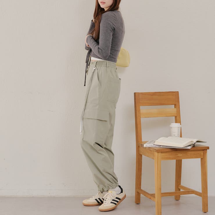 レースストラップ付カーゴパンツ[品番：NCLW0015263]｜NICE