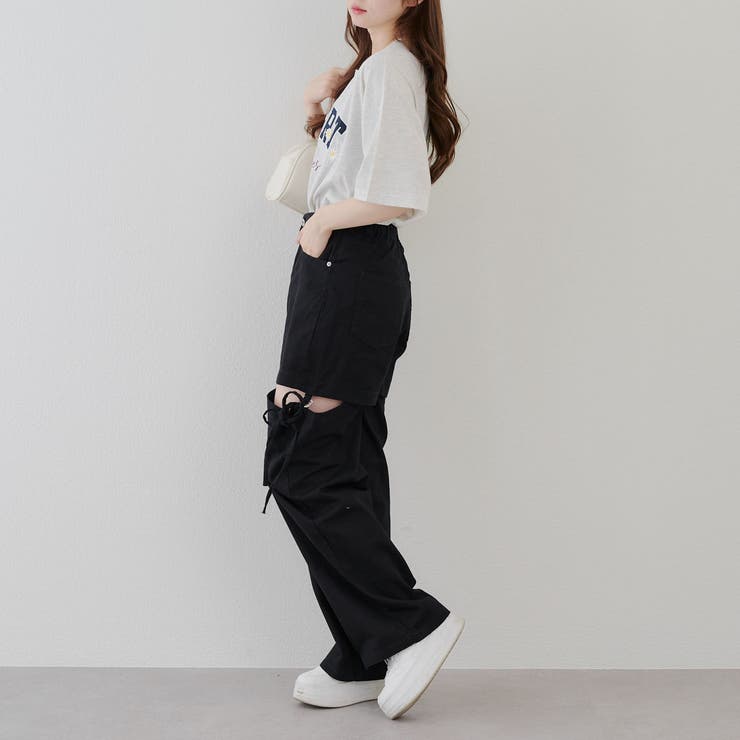 脇スリットリボンカーゴパンツ[品番：OLOW0015687]｜RMAF NICE