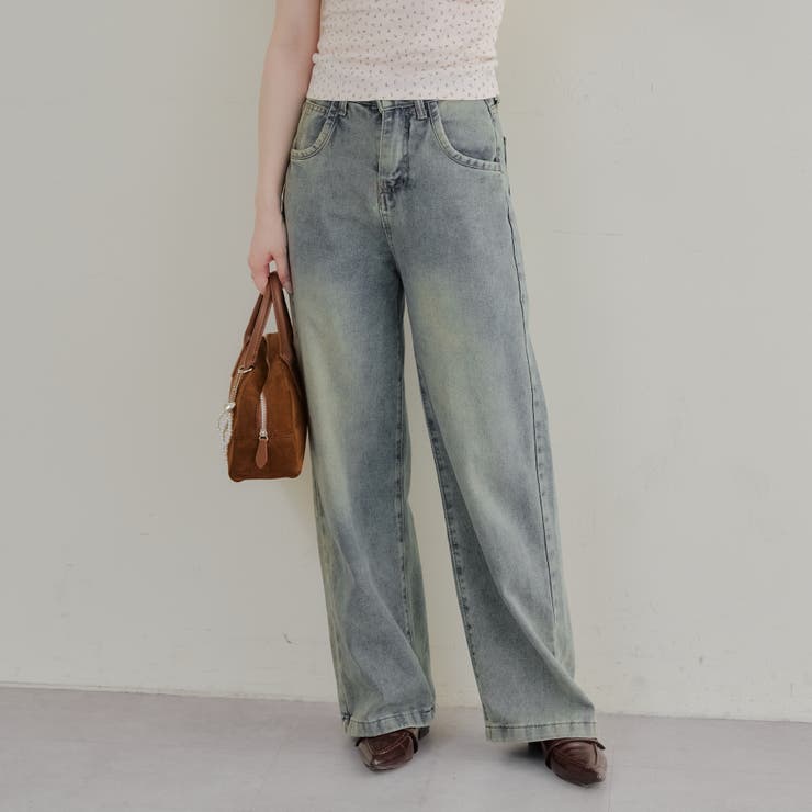 【2サイズ展開】フェードバギーデニム | RMAF　NICE CLAUP / OLIVE des OLIVE | 詳細画像3 