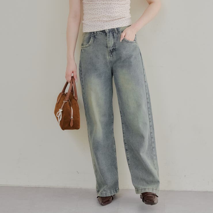 【2サイズ展開】フェードバギーデニム | RMAF　NICE CLAUP / OLIVE des OLIVE | 詳細画像4 