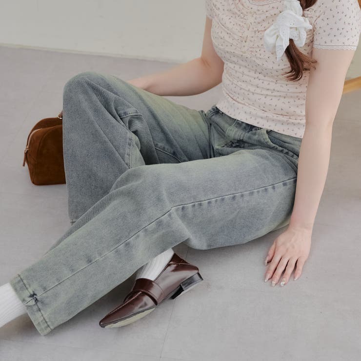 【2サイズ展開】フェードバギーデニム | RMAF　NICE CLAUP / OLIVE des OLIVE | 詳細画像6 