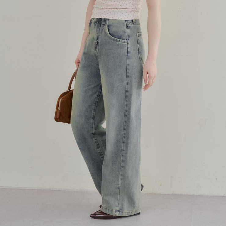 【2サイズ展開】フェードバギーデニム | RMAF　NICE CLAUP / OLIVE des OLIVE | 詳細画像1 