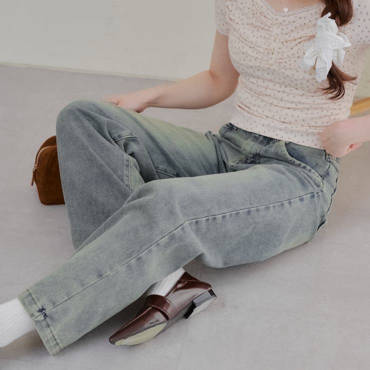 ブルー | 【2サイズ展開】フェードバギーデニム | RMAF　NICE CLAUP / OLIVE des OLIVE