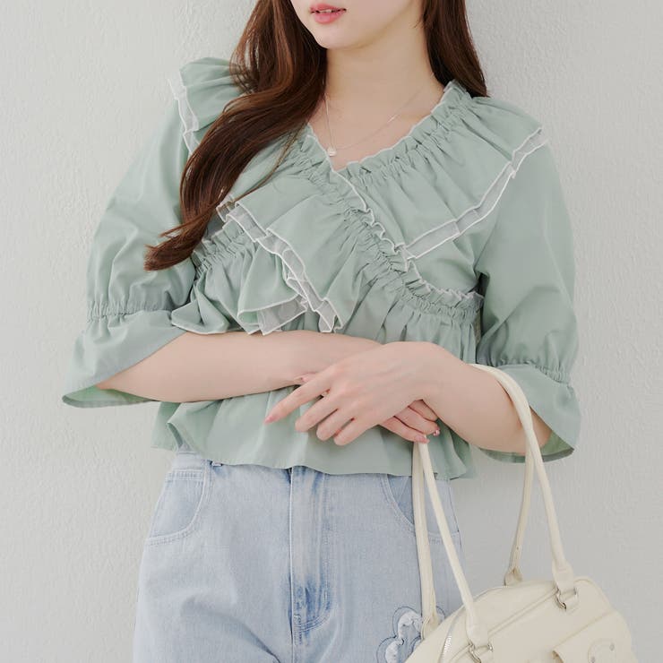 クロス衿ブラウス | NICE CLAUP / OLIVE des OLIVE　OUTLET | 詳細画像40 