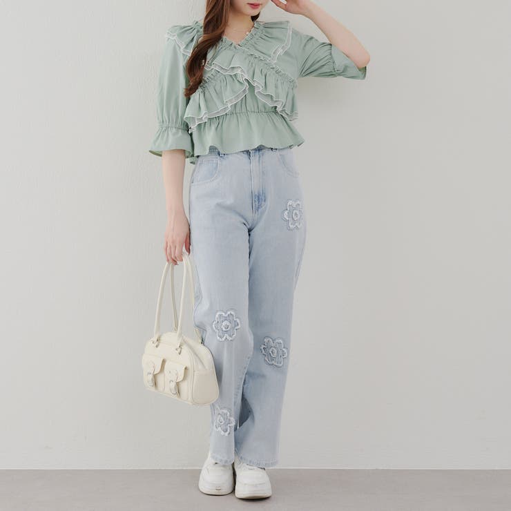 クロス衿ブラウス | NICE CLAUP / OLIVE des OLIVE　OUTLET | 詳細画像43 