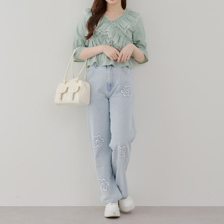 クロス衿ブラウス | NICE CLAUP / OLIVE des OLIVE　OUTLET | 詳細画像44 