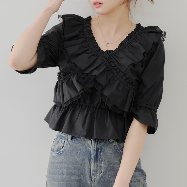 クロス衿ブラウス | NICE CLAUP / OLIVE des OLIVE　OUTLET | 詳細画像46 