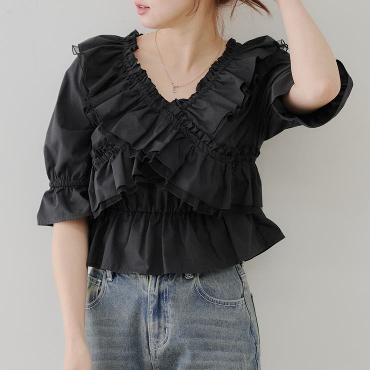 クロス衿ブラウス | NICE CLAUP / OLIVE des OLIVE　OUTLET | 詳細画像47 