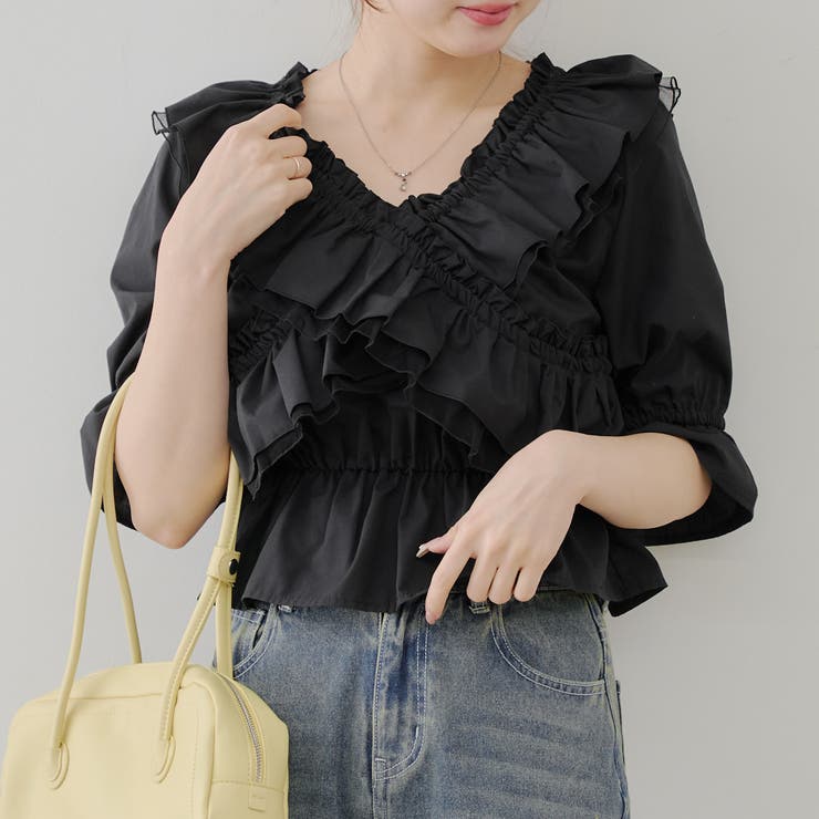 クロス衿ブラウス | NICE CLAUP / OLIVE des OLIVE　OUTLET | 詳細画像48 