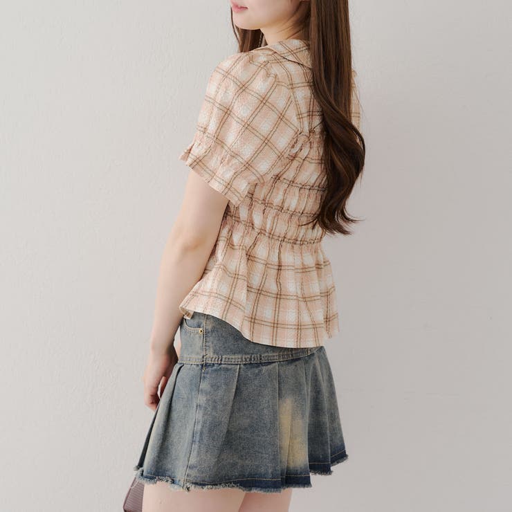 【韓国風コーデ】10色展開、シャーリング衿付ブラウス | RMAF　NICE CLAUP / OLIVE des OLIVE | 詳細画像63 