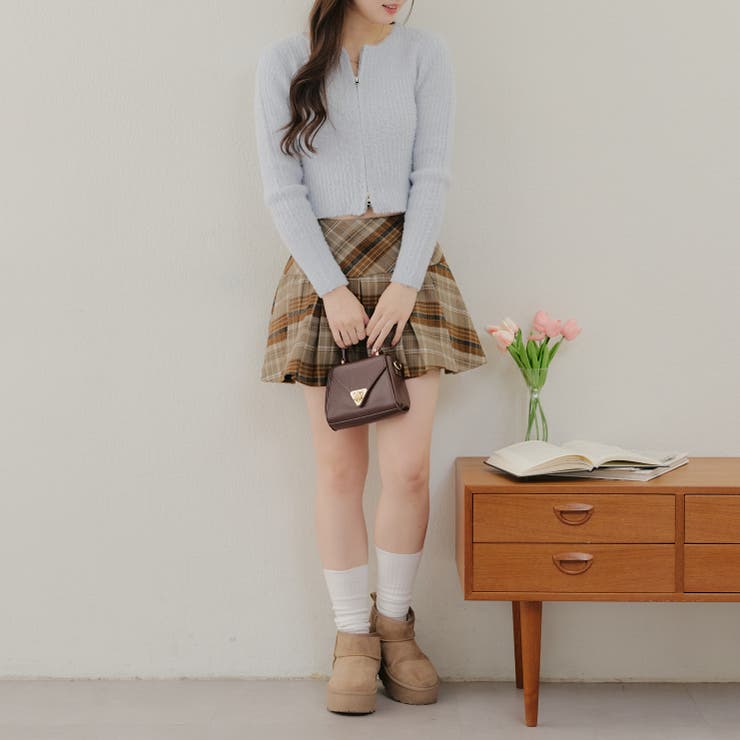 ラメフェザーWZIPニット[品番：OLOW0015118]｜RMAF NICE CLAUP