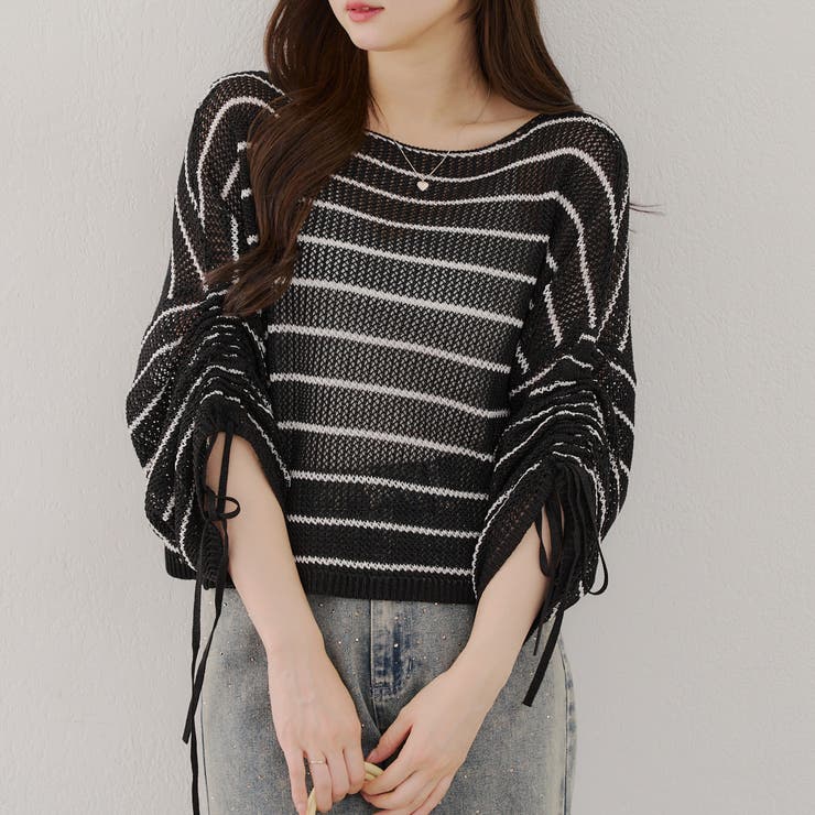 ブラック系 | 【カラバリ豊富】メッシュドロストプルオーバー | RMAF　NICE CLAUP / OLIVE des OLIVE