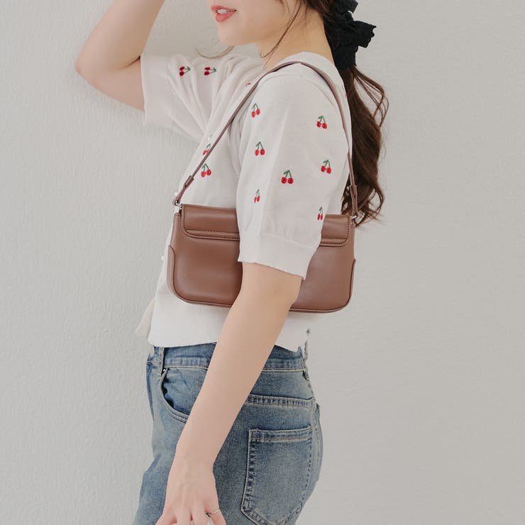 【ガーリーコーデにおすすめ】チェリー刺しゅうカーデイガン | NICE CLAUP / OLIVE des OLIVE　OUTLET | 詳細画像12 