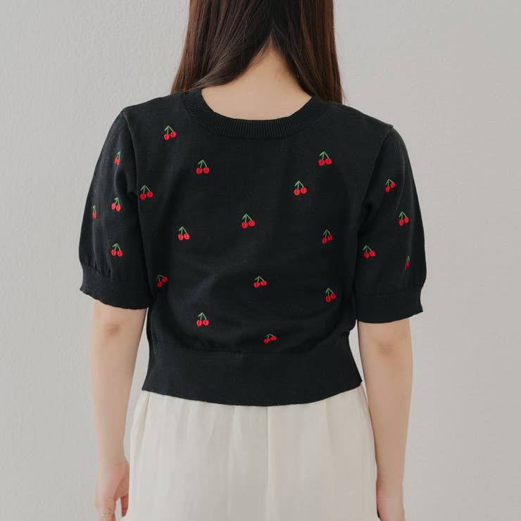 【ガーリーコーデにおすすめ】チェリー刺しゅうカーデイガン | NICE CLAUP / OLIVE des OLIVE　OUTLET | 詳細画像26 