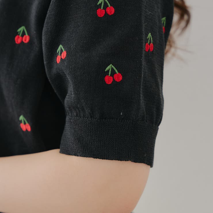 【ガーリーコーデにおすすめ】チェリー刺しゅうカーデイガン | NICE CLAUP / OLIVE des OLIVE　OUTLET | 詳細画像28 