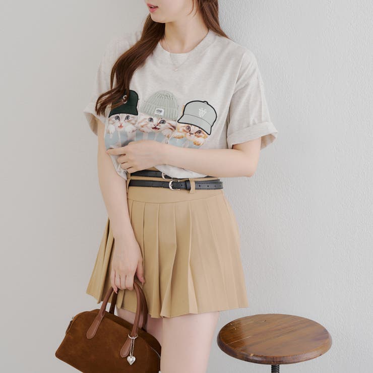 深緑くま帽子　ネコtシャツコーデ【ネオブライス】アウトフィット　着回しコーデ 1651266162.jpg
