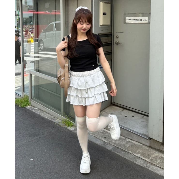 【＠re.__mi23セレクト】裾レースTシャツ | RMAF　NICE CLAUP / OLIVE des OLIVE | 詳細画像4 