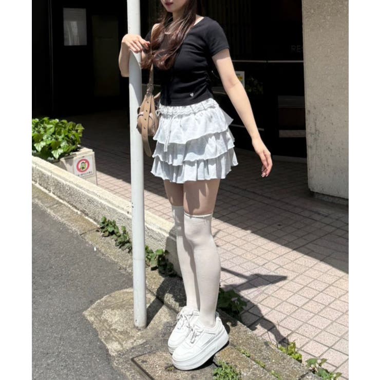 【＠re.__mi23セレクト】裾レースTシャツ | RMAF　NICE CLAUP / OLIVE des OLIVE | 詳細画像7 